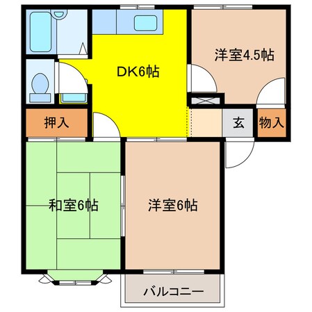 ネオアージュ橋爪の物件間取画像